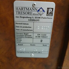 Trezor na zbraně Hartmann HTE 10401 - 3