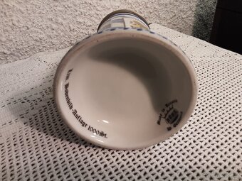 Porcelánový korbel s cín. víčkem - 3