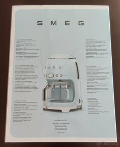 Originální SMEG kávovar na překapávanou kávu (červený) - 3