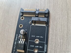 SATA adapter na M.2 NGFF SSD, černý, nové - 3