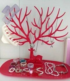 Nová červená šperkovnice strom rozvetveny - 3