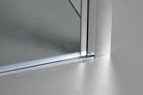 Sprchové dveře 85-90 cm, otevírací, Chrom / Tran - 3