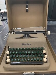 Prodám retro kufříkový psací stroj ZETA - funkční - 3