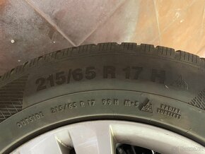 Zimní pneumatiky 215/65 R17 s alu disky na Kodiaq - 3