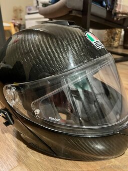 Helma / přilba AGV Sportmodular carbon - výklopná XL - 3