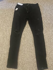 House Skinny Jeans, moderní trhané W29 L32 (S/M) - 3