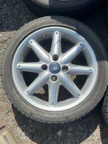 16" ALU kola FORD BORBET 4x108 obuté na 205/45 R16 letní - 3