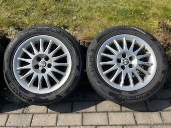 Alu kola 5x98 s pneu 205/55/R16 letní - 3