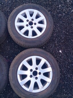 Alu kola 5x112, ET 50 vč. let. pneu 195/65 R 15 - 3