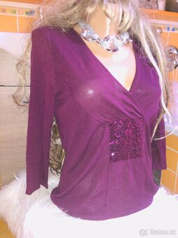 svetrik# flitry# purpurova # halenka# vystrih - 3