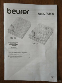 Vyhřívaná deka/podložka pod prostěradlo Beurer UB 30 - 3