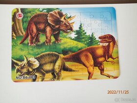 3x nové puzzle (Chip a Dale, pravěká zvířata a Bambi) - 3