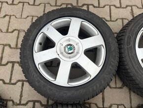 4x al kola 5x112 16 + pneu zimní 205/55 R16 - 3