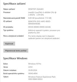 Lenovo E440,WIN 10,HDD 320GB,RAM 8GB,14 palců - 3