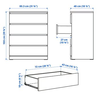 Komoda Ikea MALM - 3