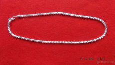 Stříbrný náhrdelník, 50 cm, - 3