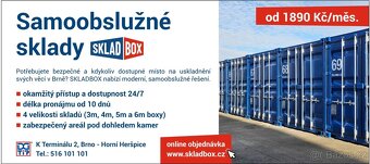 Samoobslužný sklad namísto garáže v Brně - skladbox.cz - 3