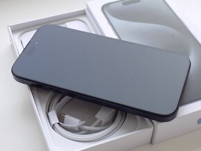 APPLE iPhone 15 Pro 256GB Modrý Titan - ZÁRUKA - TOP STAV - 3