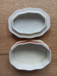 Porcelánová starožitná dóza s víkem Rosenthal - 3