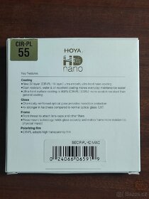 Polarizační filtr Hoya HD nano CIR-PL 55mm - 3