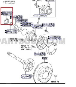 nové originál gufero  90310-58003 Toyota land Cruiser - 3