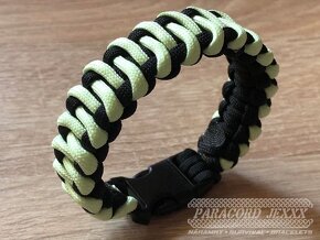 PARACORD náramek (19 cm) svítí ve tmě - 3