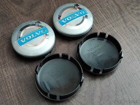 Středové krytky/pokličky - Volvo 64mm stříbrné - 3