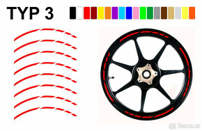 Samolepící proužky na ráfky, kola - 3