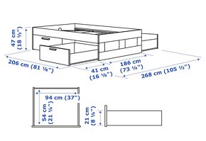 Postel IKEA BRIMNES - 3