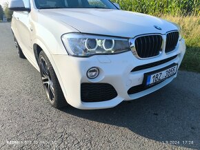 BMW X3 2.0d  M-paket, 2016,140kw, 161tis. km- NEHAVAROVANÉ - 3