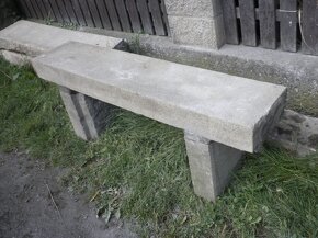 stará kamenná žulová lavice d- 150 cm lavička - 3
