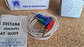 Retro baterka - svítilna - zkoušečka max. 12 V - 3