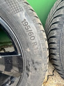 Alu kola Škoda 5x100 r16 zimní pneu - 3