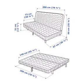 Rozkládací pohovka IKEA NYHAMN - 3