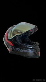 Caberg drift evo carbon - anthracite/red - nová - 3