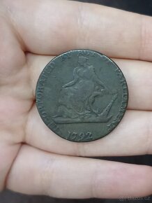 1792 Irish half penny token Dublin Camac Kyan and Camac - 3