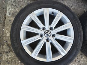 17"letní alu sada Stockholm 5x112 origo VW Touran 2 215/55 - 3