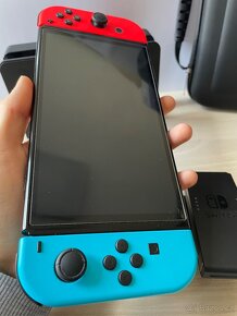 Nintendo switch OLED + hry TOP STAV - 3