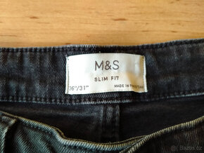 Pánské džíny M&S slim fit vel. 36 / 31 - 3