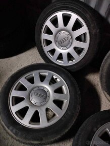 4ks alu disky orig. Audi 5x112 r16 + pneu - 3