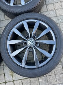 ORIGINÁL Alu Volkswagen Dijon R17, 5x112- TOP STAV - 3