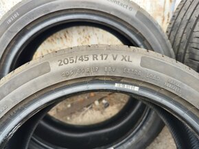 17"sada letních pneu Continental 205/45R17 = 4000Kč/4ks - 3