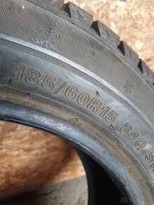 185 60 R 15 vzorek 7mm zimní pneu pneumatiky 185/60 R15 - 3