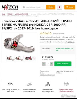 Výfuk akrapovic - 3