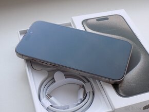 APPLE iPhone 15 Pro 256GB Přírodní Titan - ZÁRUKA-TOP STAV - 3