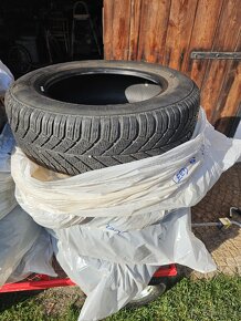 4ks 195/65 R15 zimni continental contact 6mm, starsi dot - 3