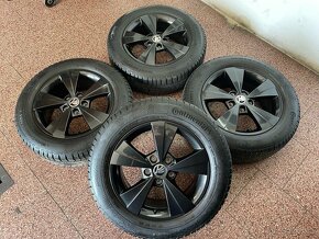 Originalní ALU kola Škoda 5x112 r16 zimní pneu 6,5mm - 3