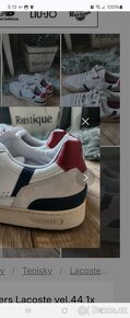 Panske tenisky sneakers Lacoste vel.44 1x na noze - 3