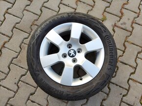 Alu litá kola Peugeot 16" , 4x108mm, 215/55/16. - 3