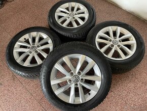 Originál Volkswagen ALU kola 5x112 r16 zimní pneu 6mm - 3